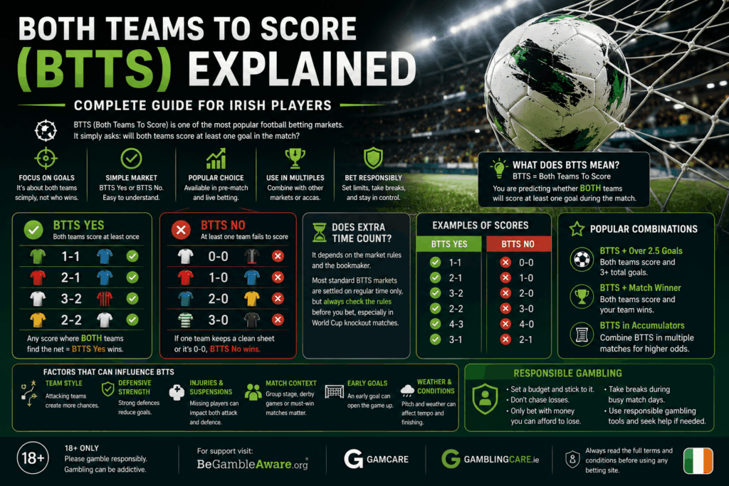 both teams to score (BTTS) explained