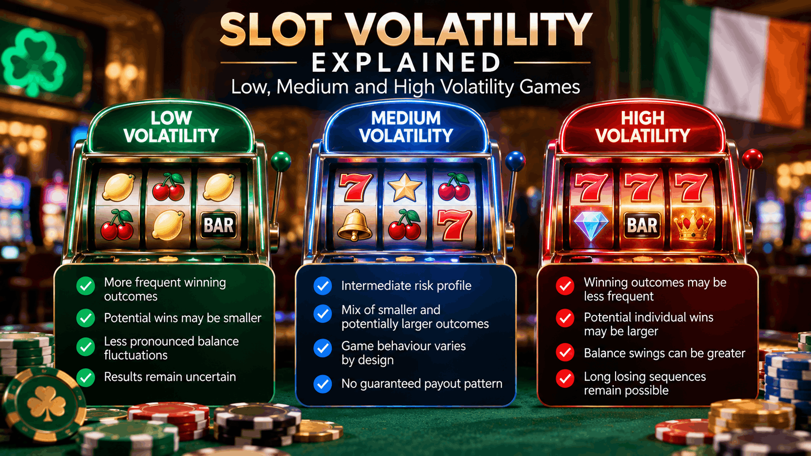 casino games volatility explained